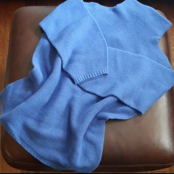 MaxMara Wool and Cashmere Blend Mochneck Sweater in Royal Blue - Picture 7 of 15